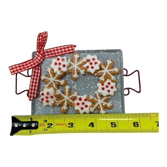 Snowflake Gingerbread Cookie Ornament Baking Pan Kitchen Christmas Tree Holiday - Picture 2 of 7